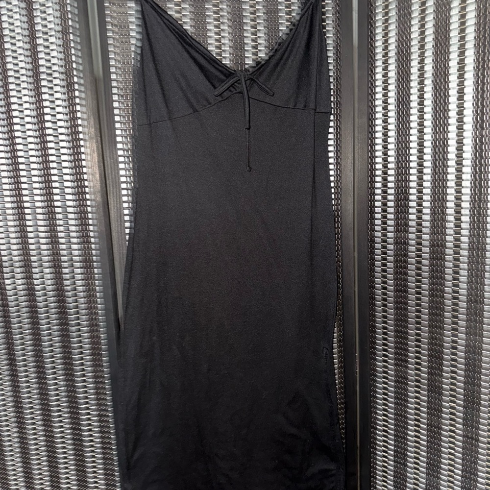 Black Spaghetti Stral Hollister Dress